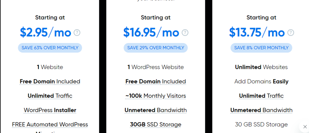 With their affordable pricing starting at just $2.95 per month, Dream Hosting is the go-to choice for those looking for top-notch hosting services.