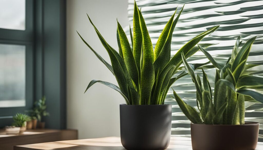 snake plant temperature and humidity