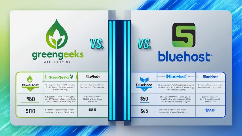 2 Best Web Hosting- greengeeks vs bluehost