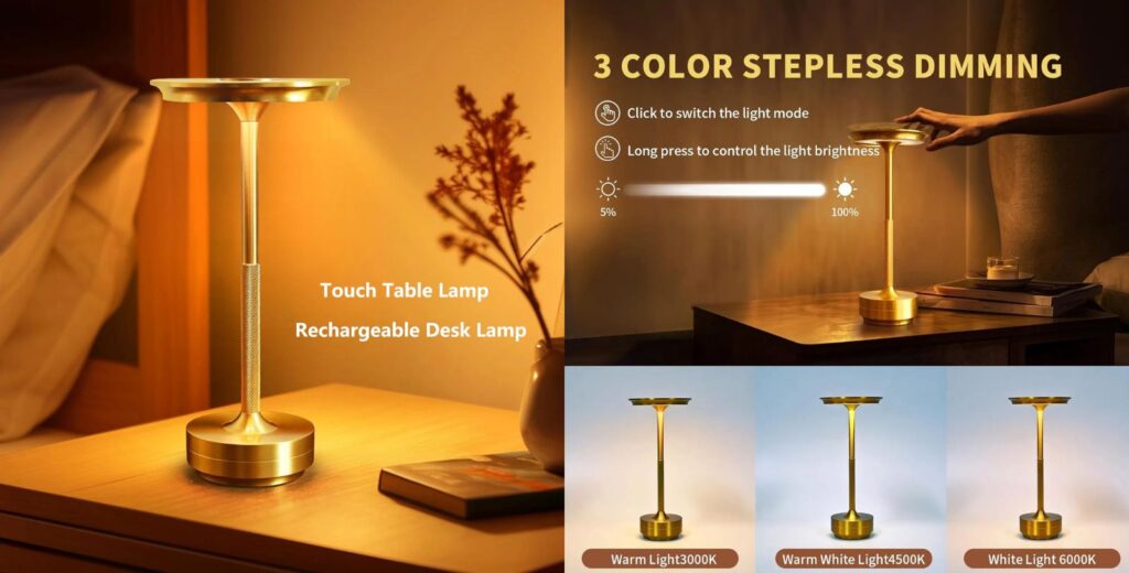 Wireless bedroom atmosphere desk lamp
