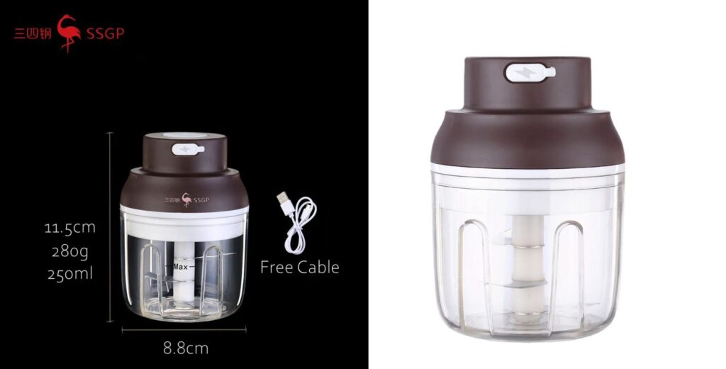Stainless Steel Electric Garlic & Vegetable Chopper | Best Amazon Products