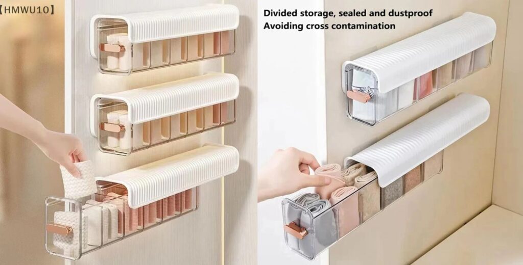 Wall-Mounted Transparent Storage Box
