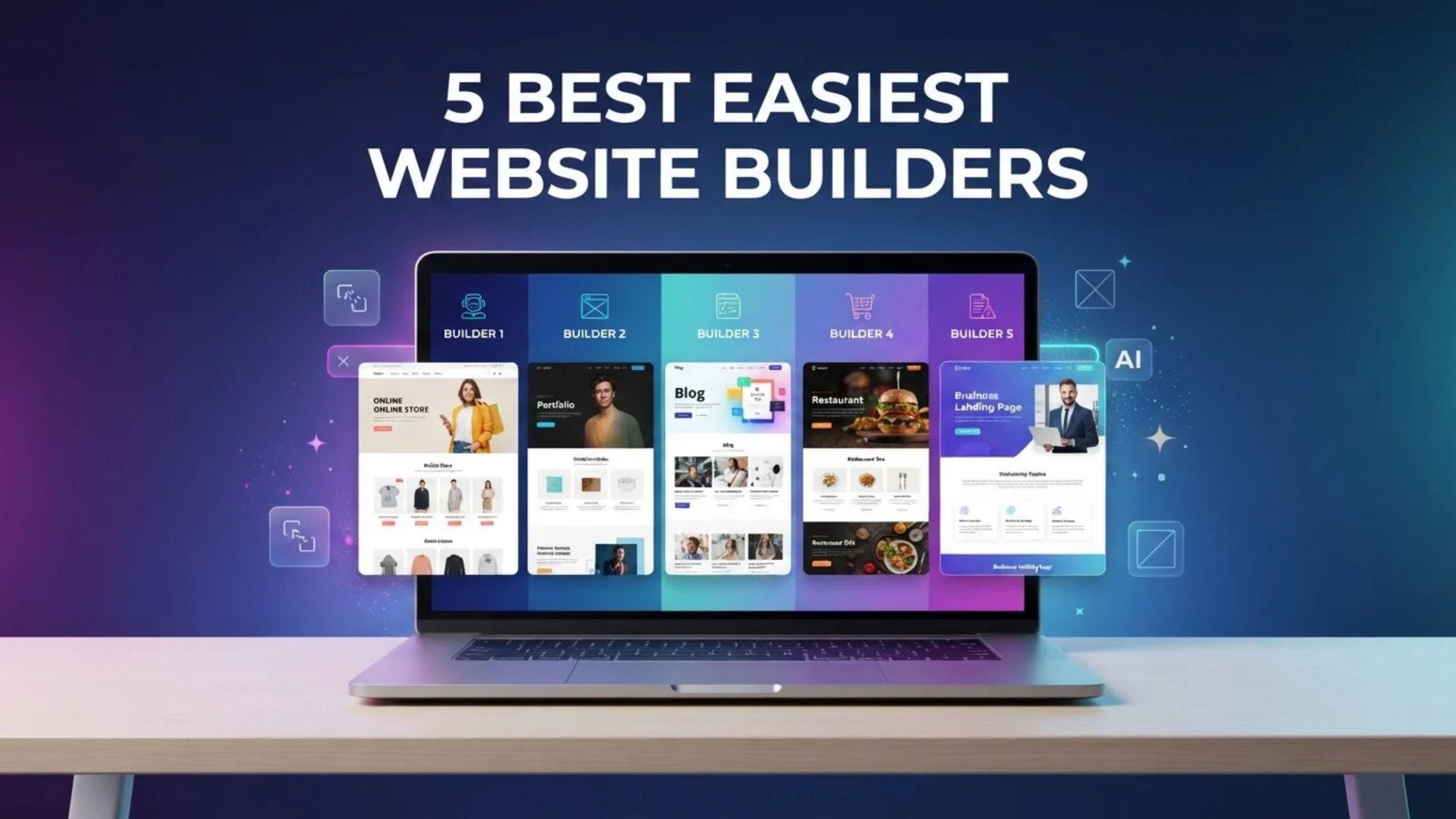 5 Easiest Website Builders Using AI in 2026